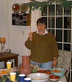 Linda with chips