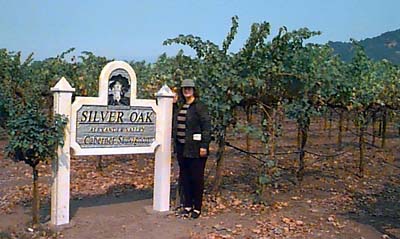 This is as close as Lara got to tasting Silver Oak during our trip